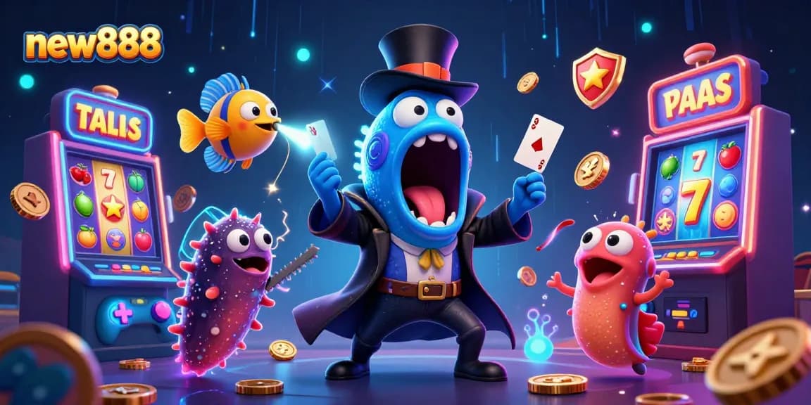 Experience thrilling new888 slot adventures with luminous sea creatures performing magical tricks.