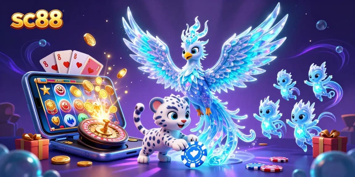 Experience thrilling gameplay with SC88's 3D casino adventure featuring vibrant characters and dynamic elements.