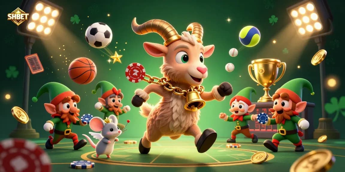 Engage in thrilling gaming experiences at SHBET with dynamic casino elements and fun characters.