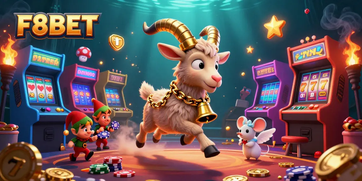 Join the fun with F8BET as Krampus runs a holiday casino filled with chaos and gaming action!
