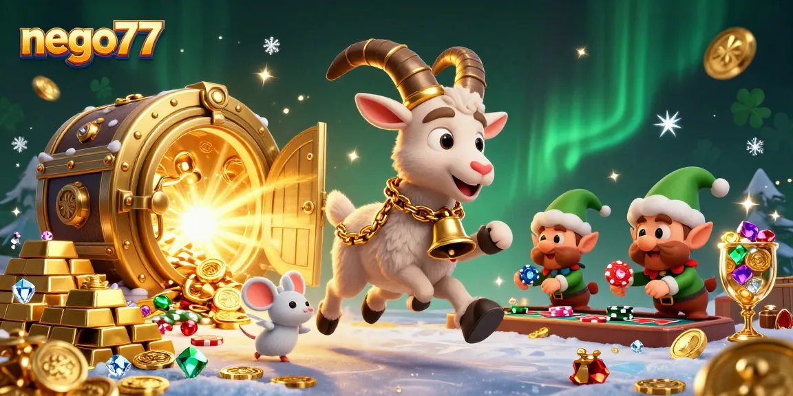 Discover the exciting world of gambling with nego77's captivating 3D casino scene featuring enchanting characters.