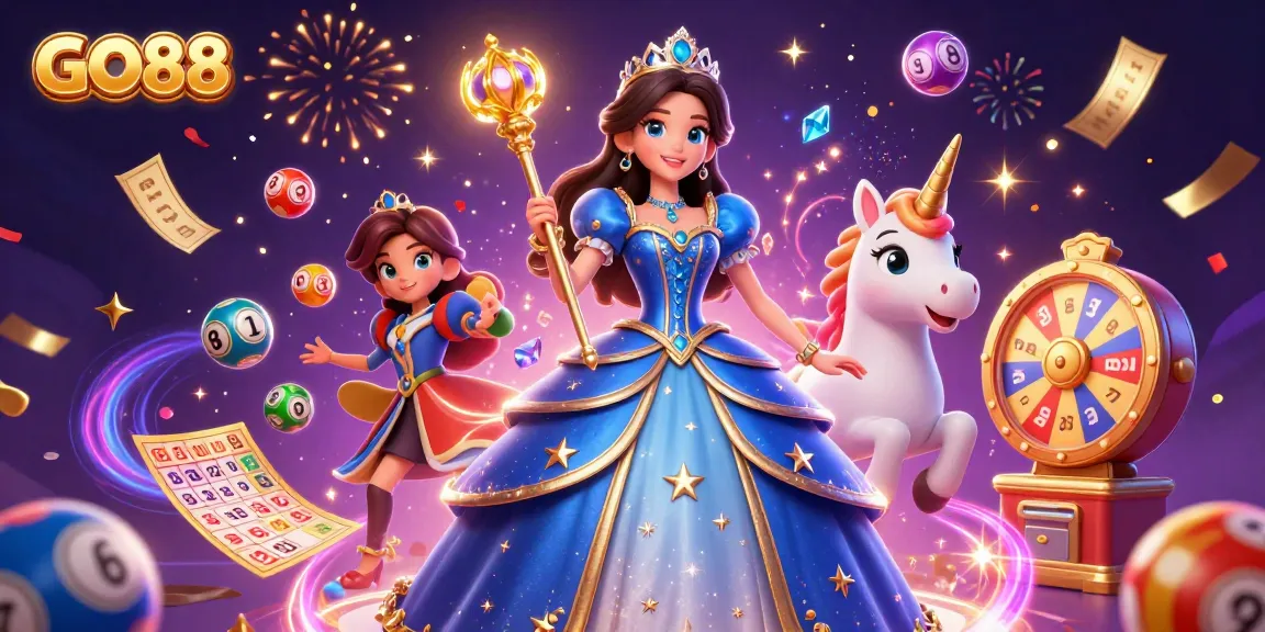 Spin for big wins at GO88 with magical elements and vibrant lottery excitement!