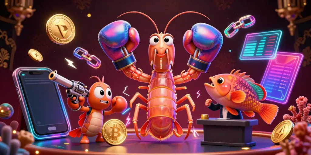 JANDA4D menghadirkan simbol keberuntungan dengan mantis udang yang bersinar dalam suasana kasino yang megah.