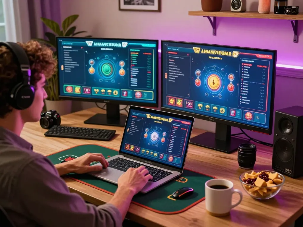 Engage in exciting blackjack gameplay on RR88 from the comfort of your home office.