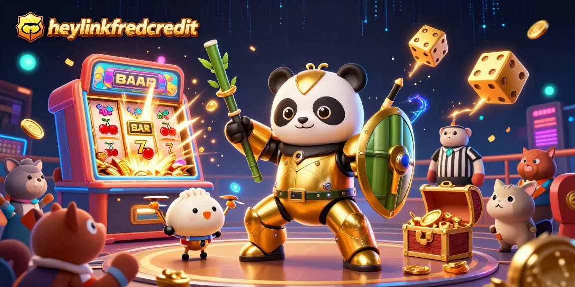 Experience the excitement of heylinkfreecredit with a vibrant 3D casino scene full of action.