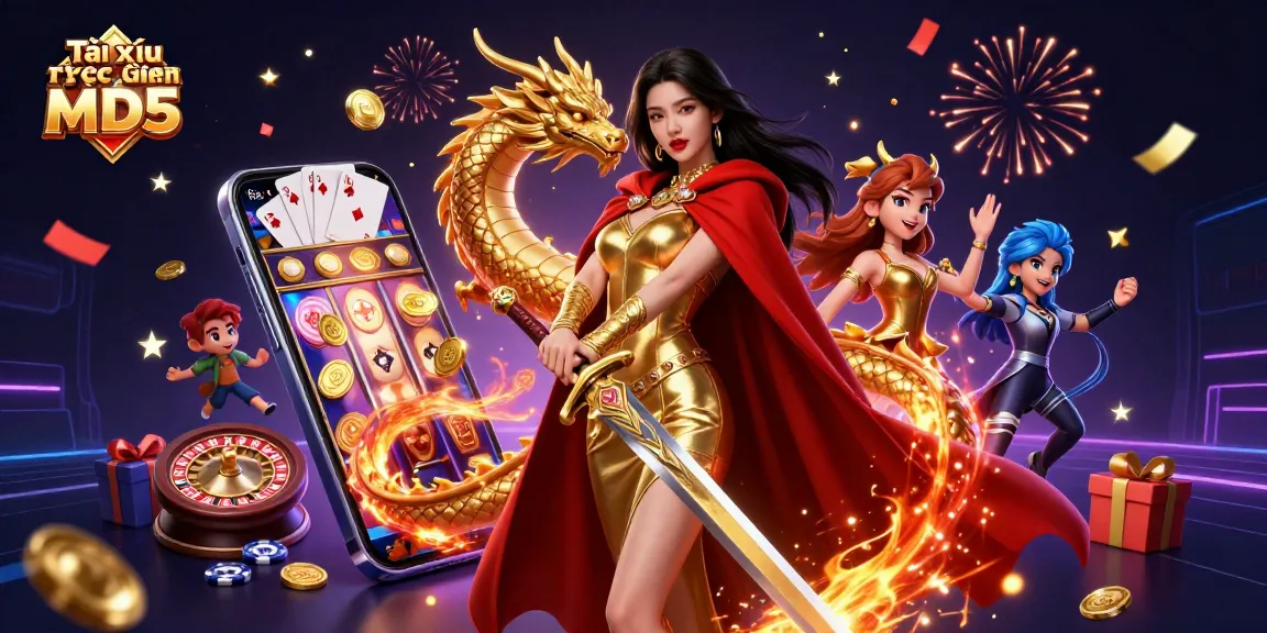 Experience the excitement of Tài xỉu trực tuyến MD5 with captivating game elements and rich visuals.