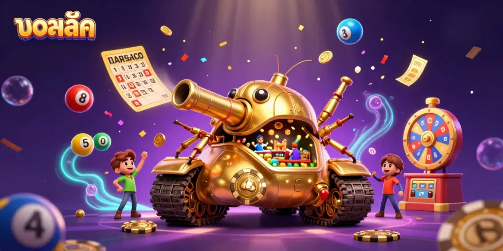 Experience exciting live betting action with บอลสด on a vibrant casino-themed digital illustration.