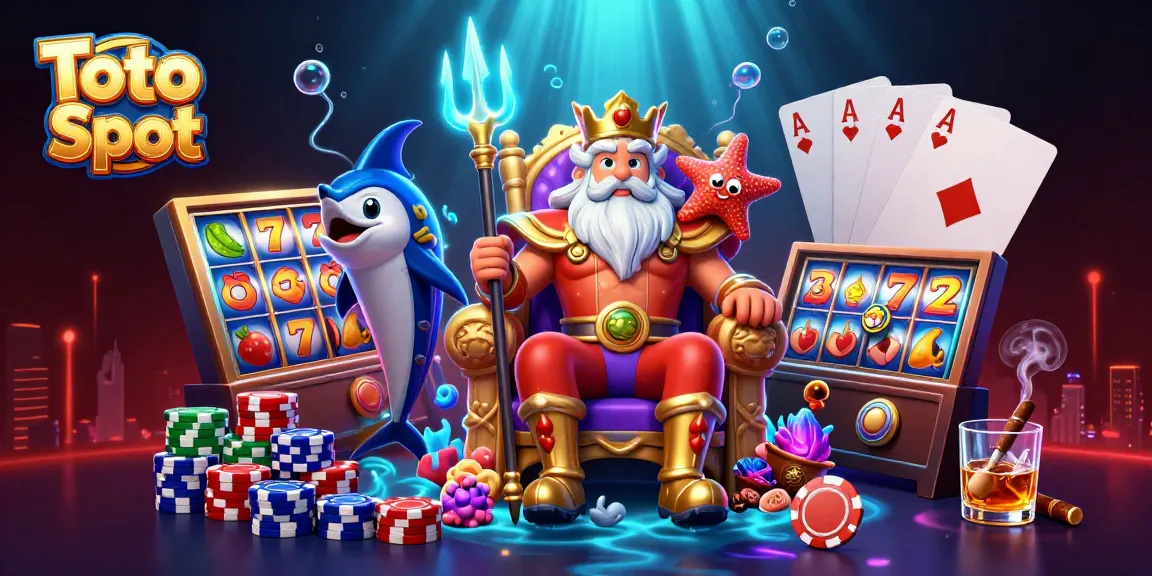 Menghadirkan Toto Slot, raja laut menguasai mesin slot di dalam ilustrasi kasino yang memukau.