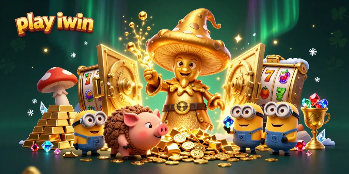 Join the fun and play iwin in this vibrant casino scene filled with magic and treasure.