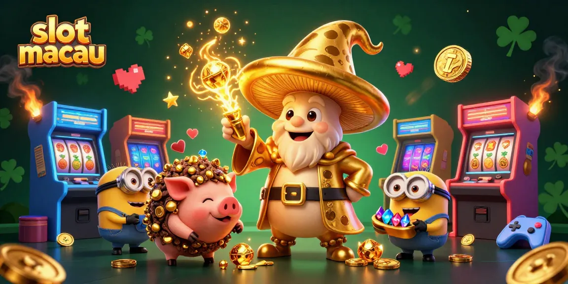 Spin the reels with slot macau’s vibrant characters and treasure-filled scene for a gaming adventure.