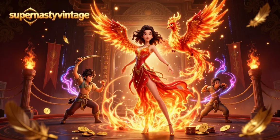 Engage in thrilling bet play at supernastyvintage with a striking phoenix and captivating atmosphere.