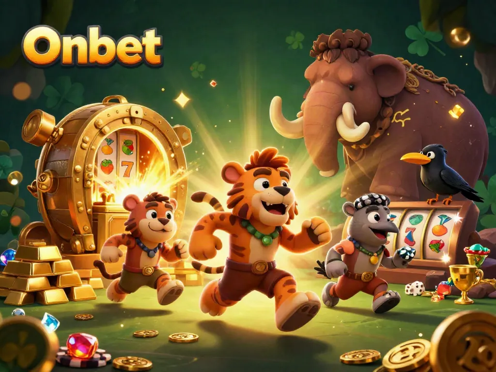 Experience gaming excitement with Onbet at a prehistoric casino filled with treasures and thrill.