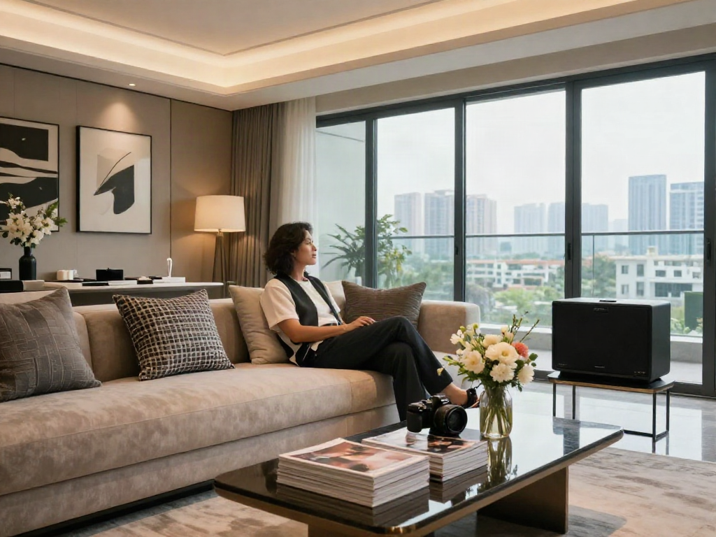 Interior ruang tamu mewah dengan gaya modern, luxury111 hadir dalam suasana nyaman dan elegan.