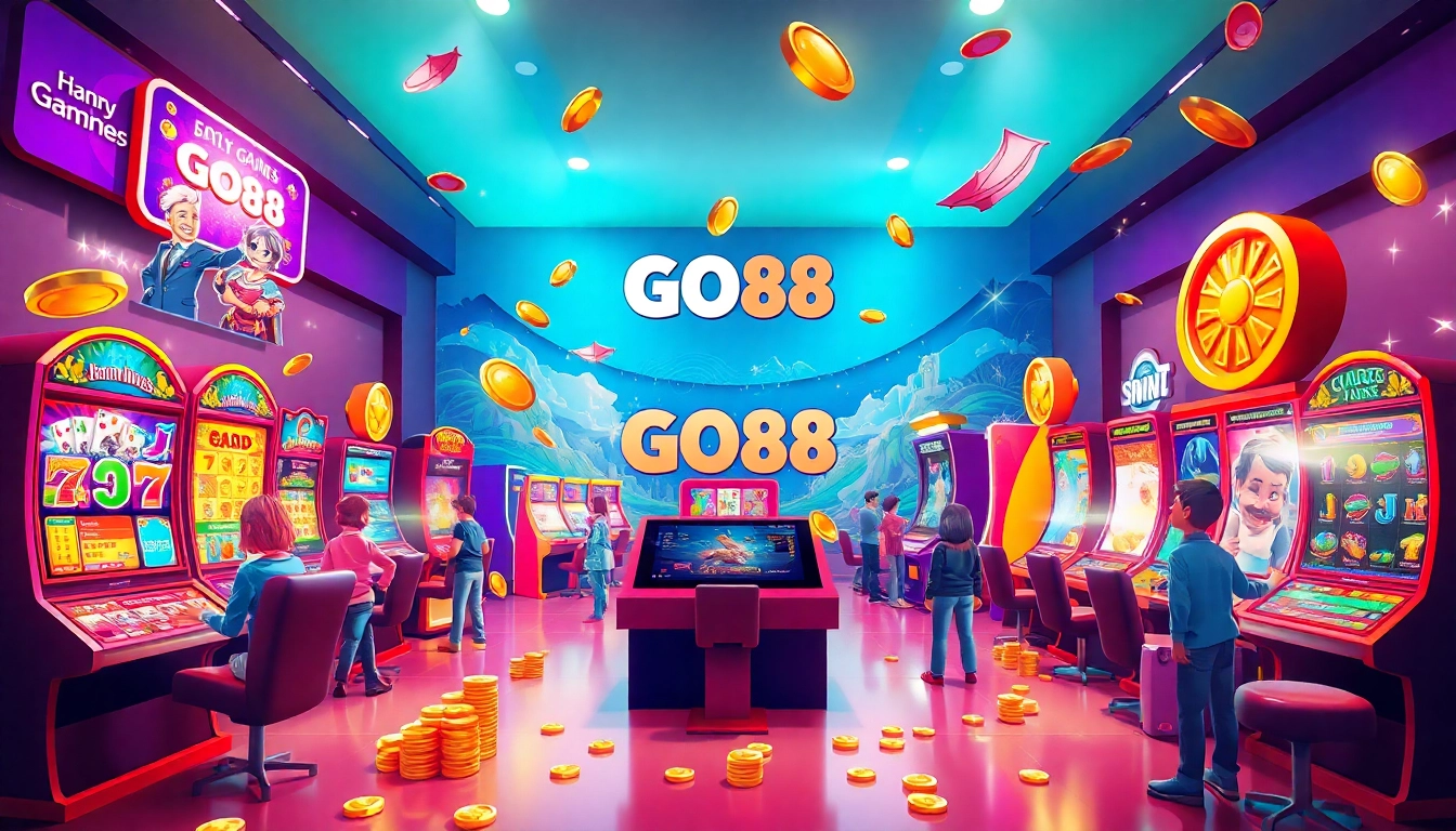 GO88 gaming environment showcasing vibrant online games and user engagement.