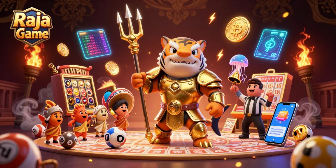 Play thrilling lottery games with Raja Game in an exciting underwater colosseum.