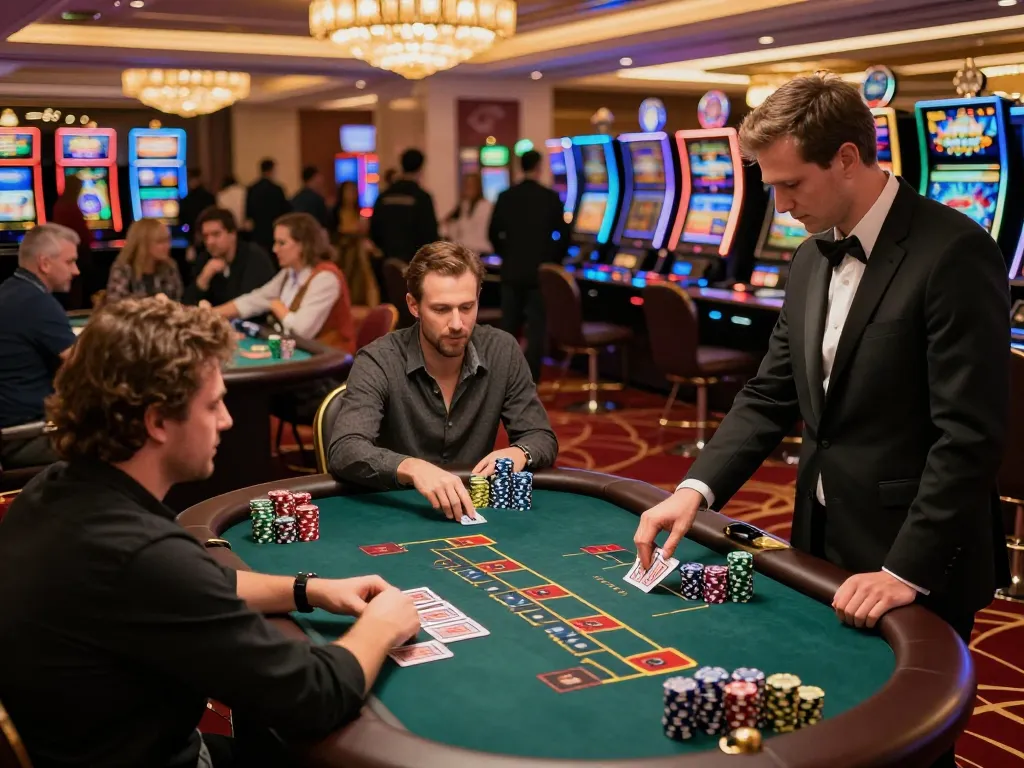 Players strategizing and enjoying blackjack at uu88 casino with vibrant atmosphere and engaging gameplay.