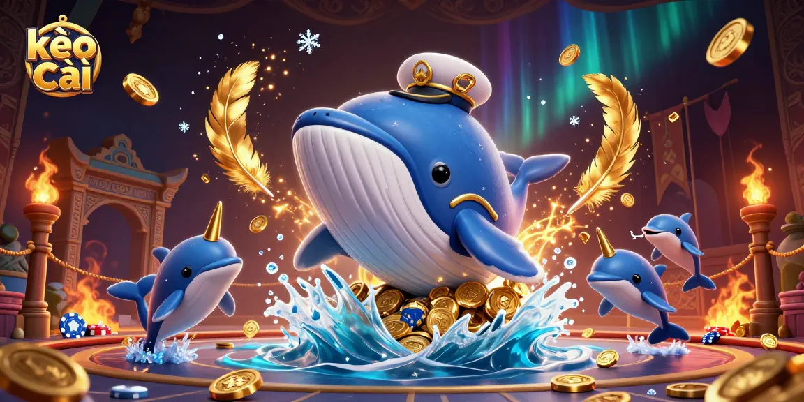 Experience the excitement of kèo nhà cái in a vibrant 3D scene with casino-themed elements.