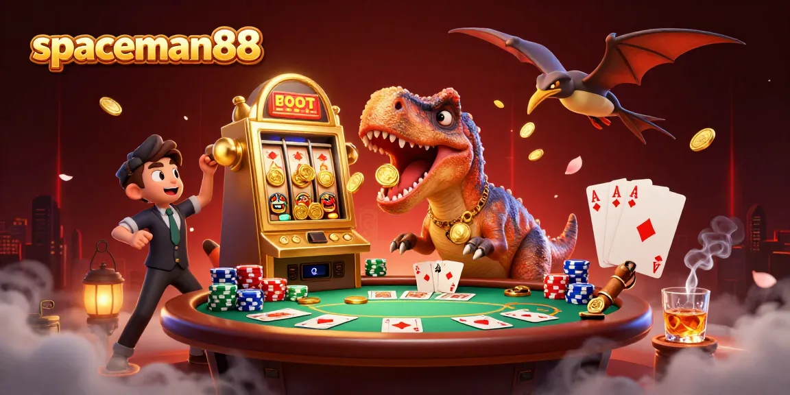 Experience massive wins with spaceman88 as playful dinosaurs create a jackpot frenzy!