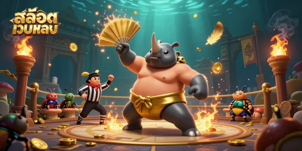 เกมสล็อตออนไลน์ สล็อตเว็บตรง ที่มีการแสดงอารมณ์สนุกสนานตระการตา ผ่านการประลองของแมลงกว่าง