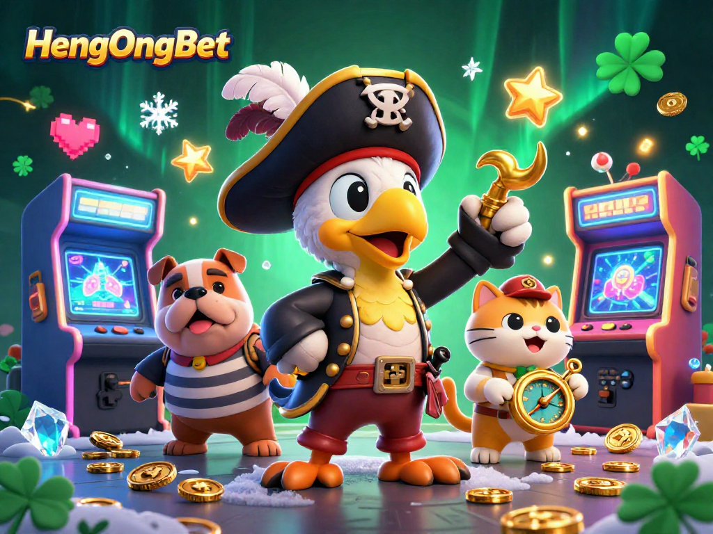 Engage with HengOngBet's dynamic atmosphere, showcasing a pirate-themed gaming adventure.