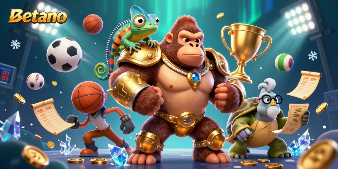 Experience exciting sports betting with Betano as a powerful gorilla king leads the action!
