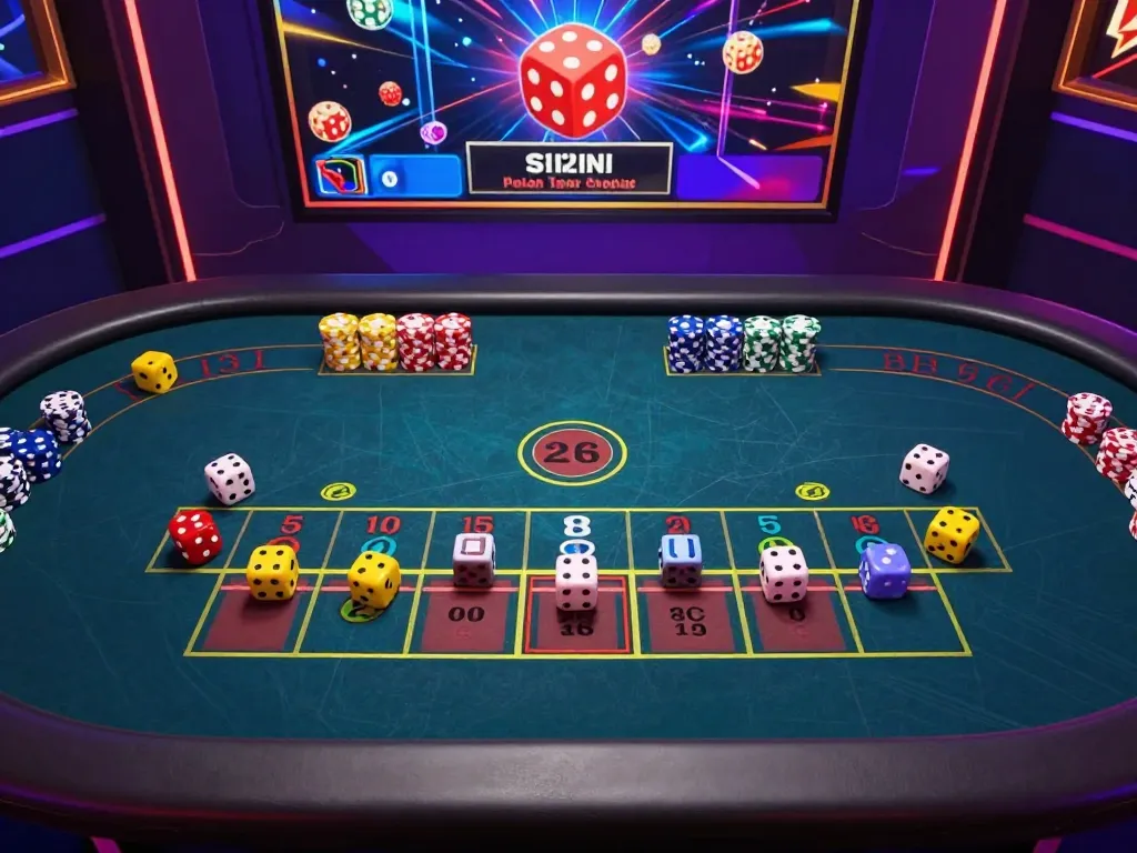Sicbo players engaging in real-time bets during a thrilling online gaming session, showcasing vibrant interface elements.