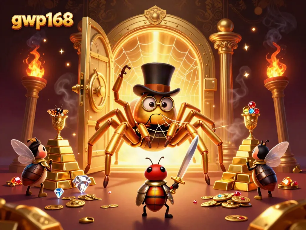 GWP168 menghadirkan petualangan seru di dunia iGaming dengan tarantula emas dan beetle ksatria.