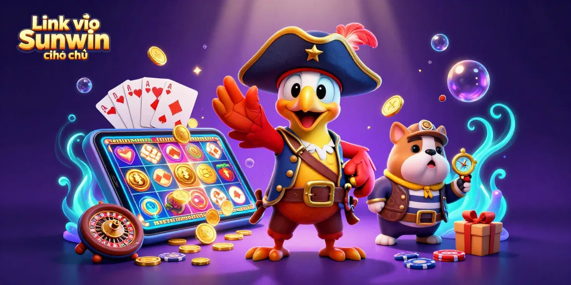 Experience the thrilling atmosphere of Link vào Sunwin chính thức with vivid casino elements and engaging characters.