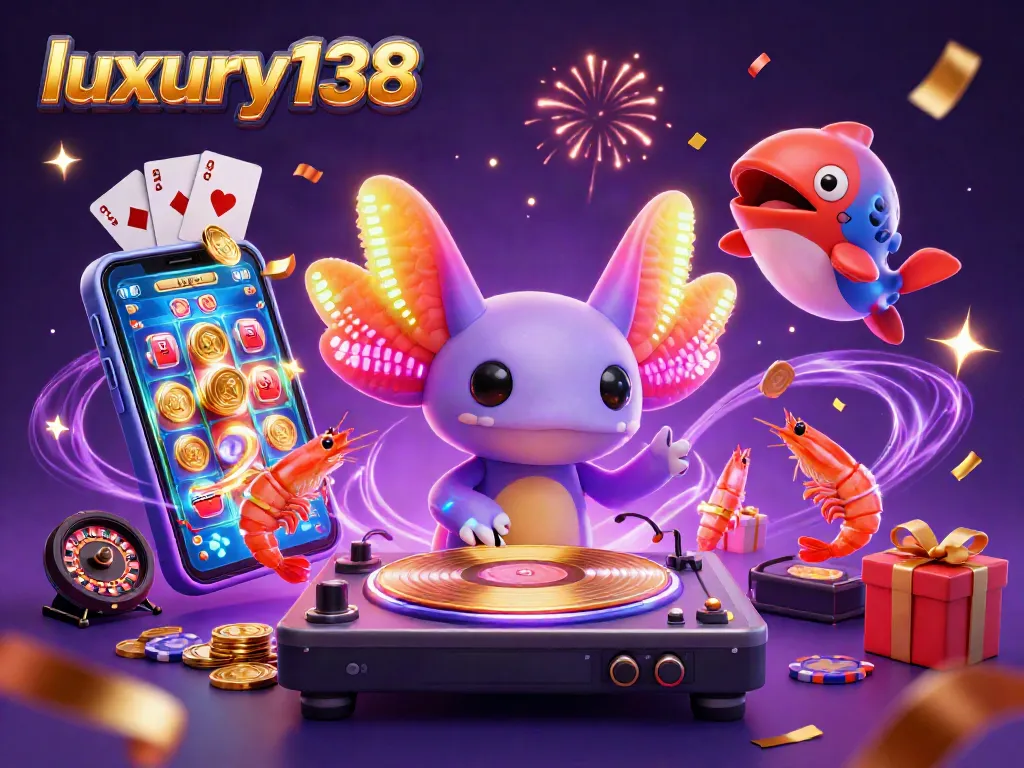 Permainan kasino online luxury138 yang seru dengan karakter kartun neon beraksi menambah keseruan.