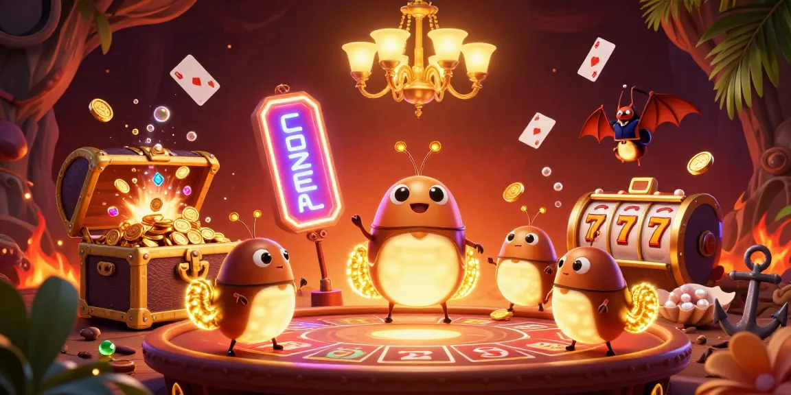 Experience thrilling gameplay at uu88 with vibrant casino action featuring animated glowworms.
