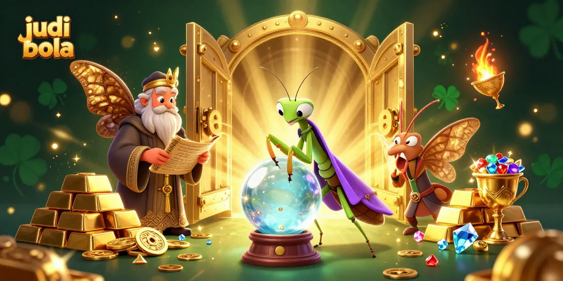 Experience judi bola excitement with fantasy characters in a dazzling 3D casino illustration.