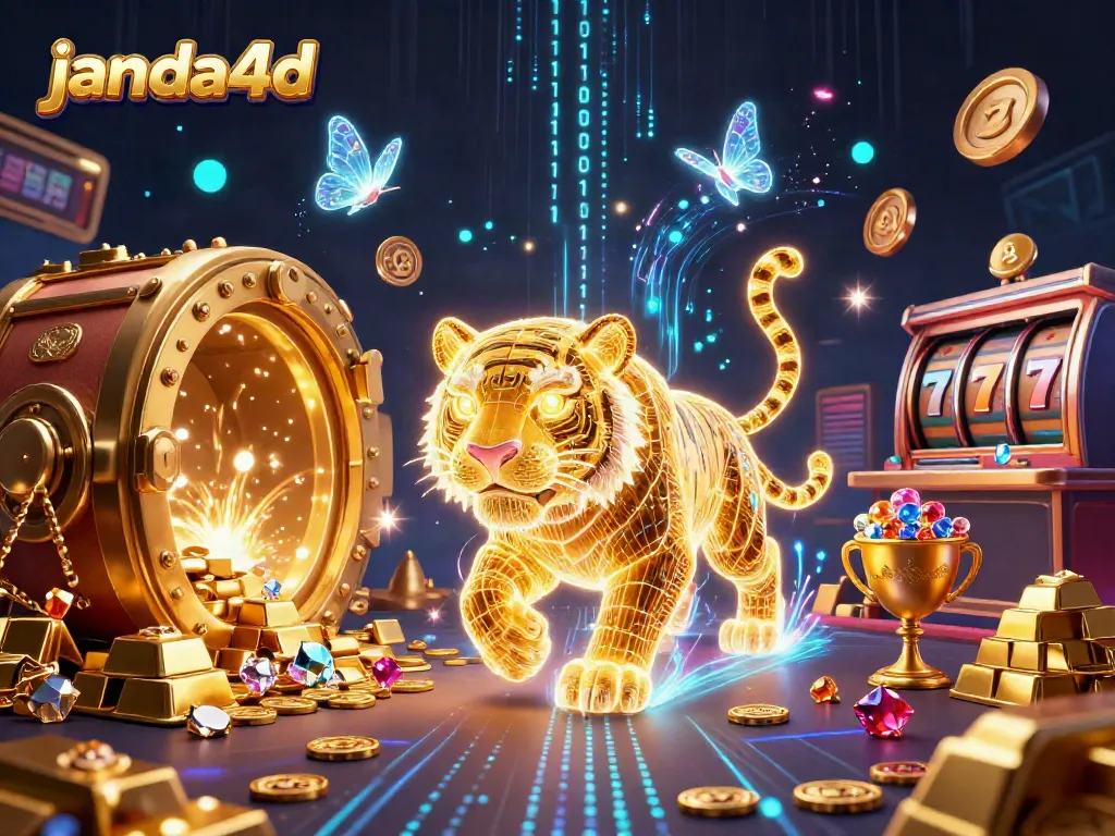 Gabungkan pengalaman bermain janda4d dengan suasana kasino digital yang penuh warna, dipenuhi slot dan harta karun.