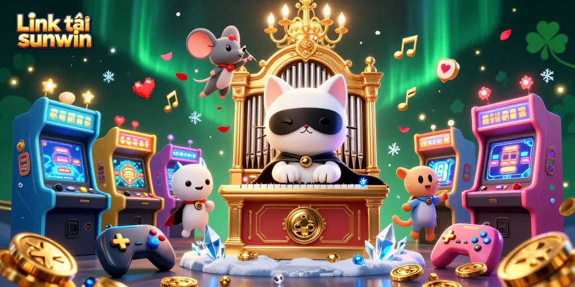 Win big with Link tải sunwin through this vibrant gambling-themed 3D illustration.