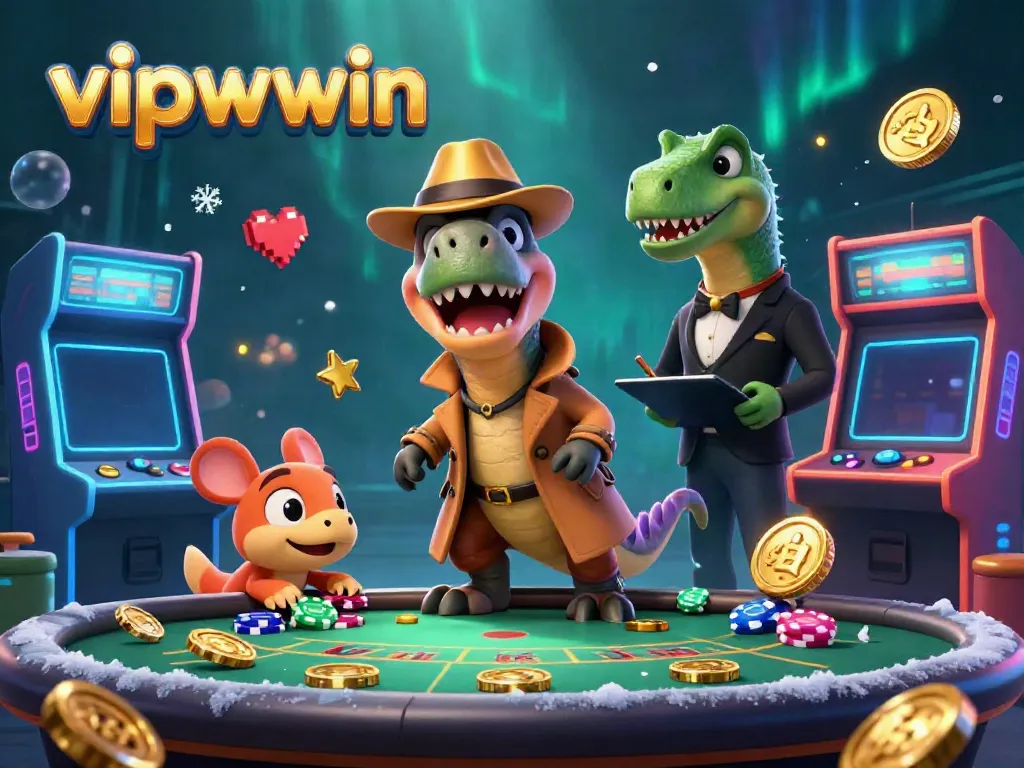 Experience thrilling moments with vipwwin at a blackjack table surrounded by colorful gaming elements.