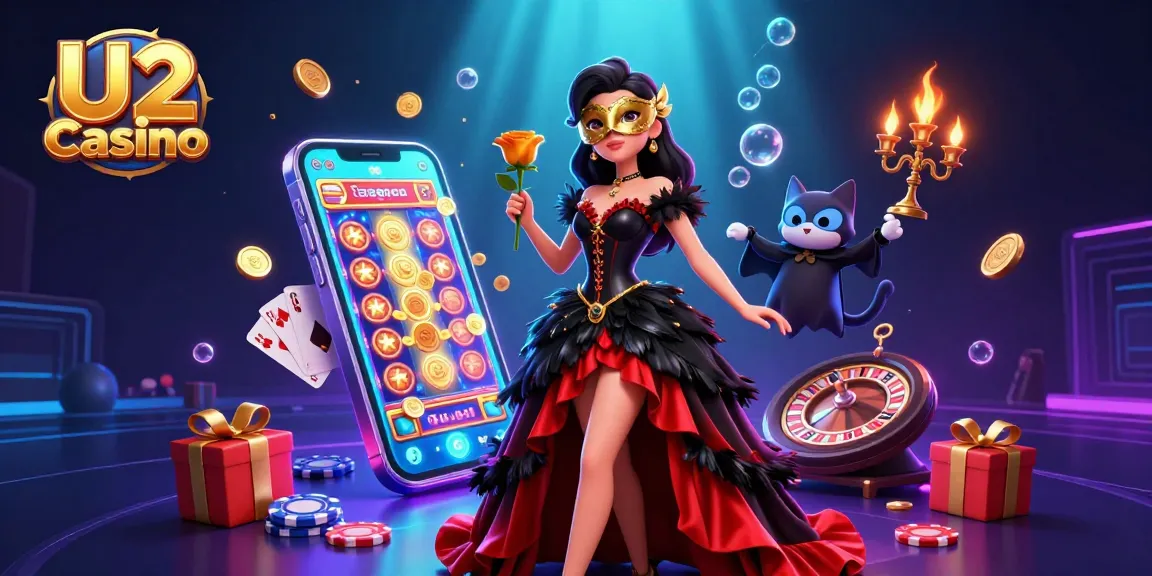 Experience thrilling gameplay at U2 Casino with vibrant slot games and captivating characters.