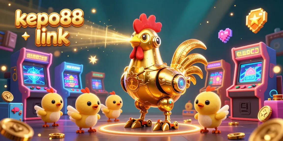 Join the winning fun at kepo88 link with a vibrant and engaging 3D casino illustration featuring thrilling gaming elements.