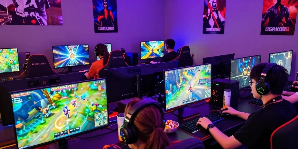 Engaged players enjoying the OSAKA88 gaming experience with vibrant graphics and thrilling atmosphere.