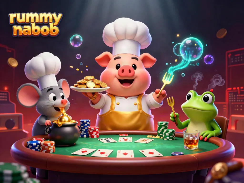 Rummy Nabob menawarkan pengalaman bermain yang mendebarkan dengan karakter menarik dan elemen permainan yang menarik