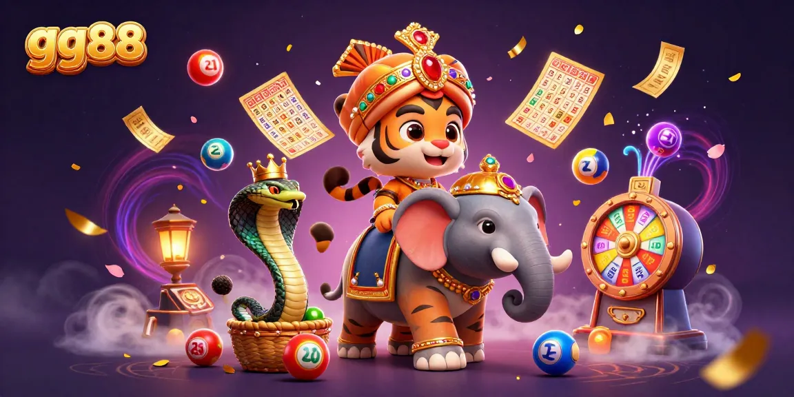 Experience the thrill of gg88 with vibrant casino elements and majestic characters in action.