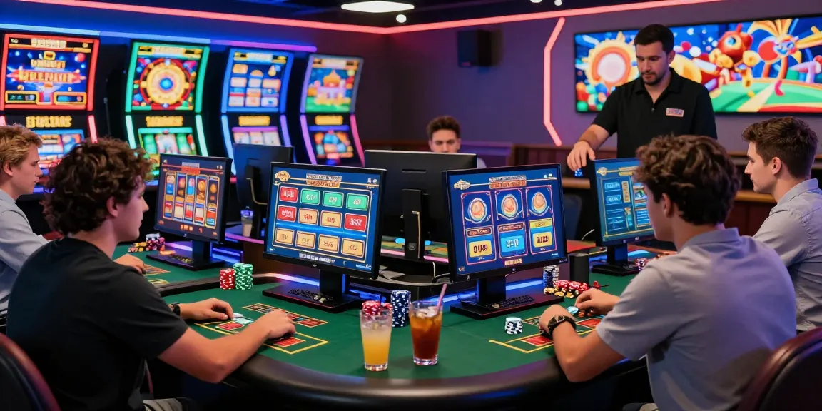 Players enjoying the thrill of credit card casinos in a vibrant online gaming environment with engaging visuals.