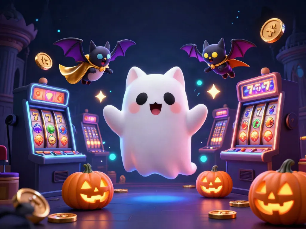 Slot murah slot jelajah kasino menyeramkan dengan kucing hantu dan bat vampire.