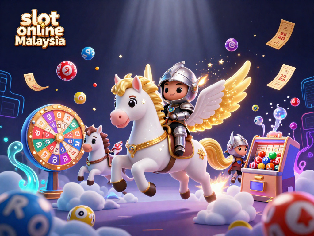 Memenangi hadiah besar di slot dalam talian Malaysia dengan elemen permainan menjana jackpot berwarna-warni.
