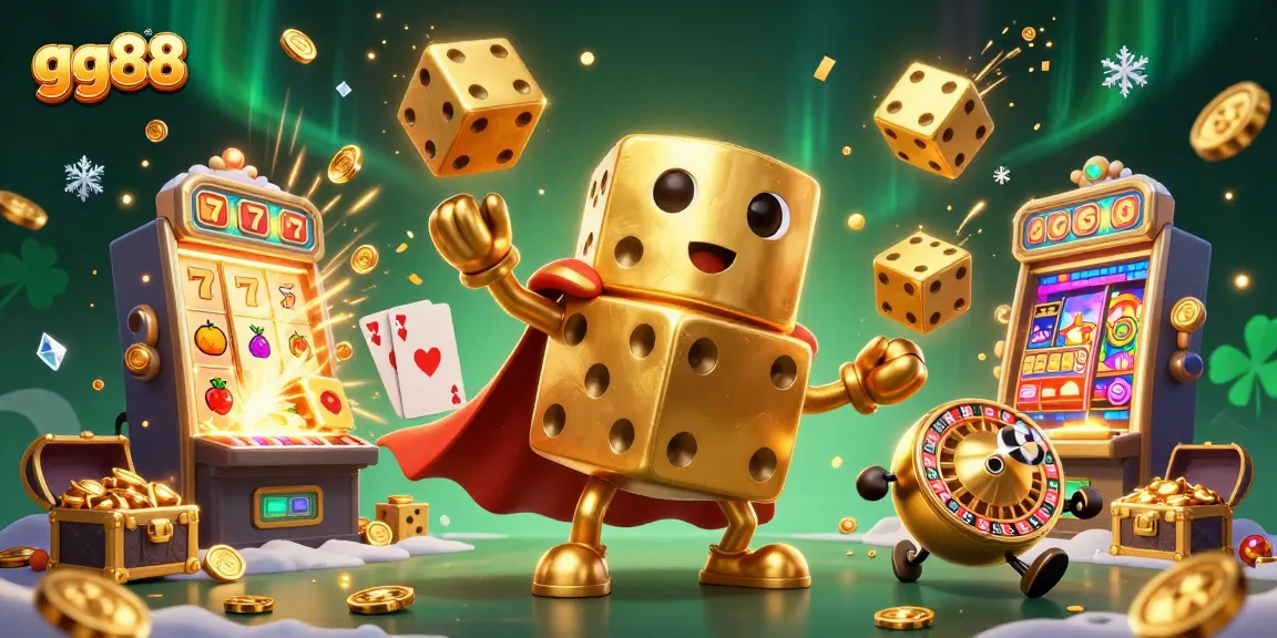 Engage in thrilling games at gg88, featuring a dynamic dice golem and jackpot excitement.