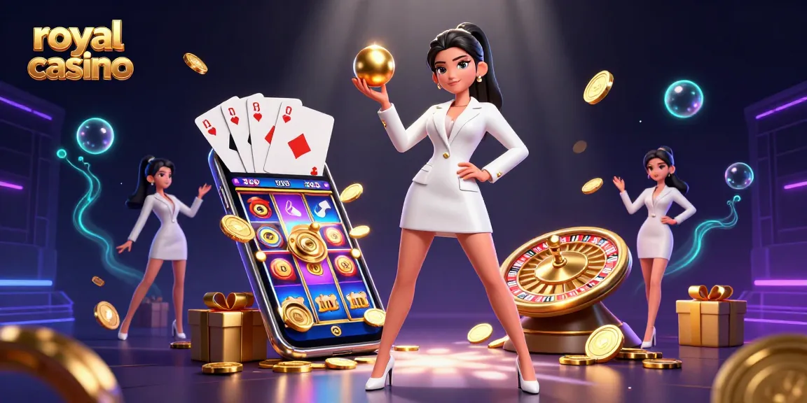 Experience thrilling gameplay at royal casino with vibrant slot reels and immersive 3D graphics.