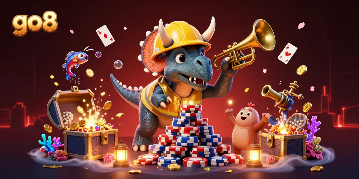 Engaging gaming action at go8 casino with vibrant characters and dynamic elements