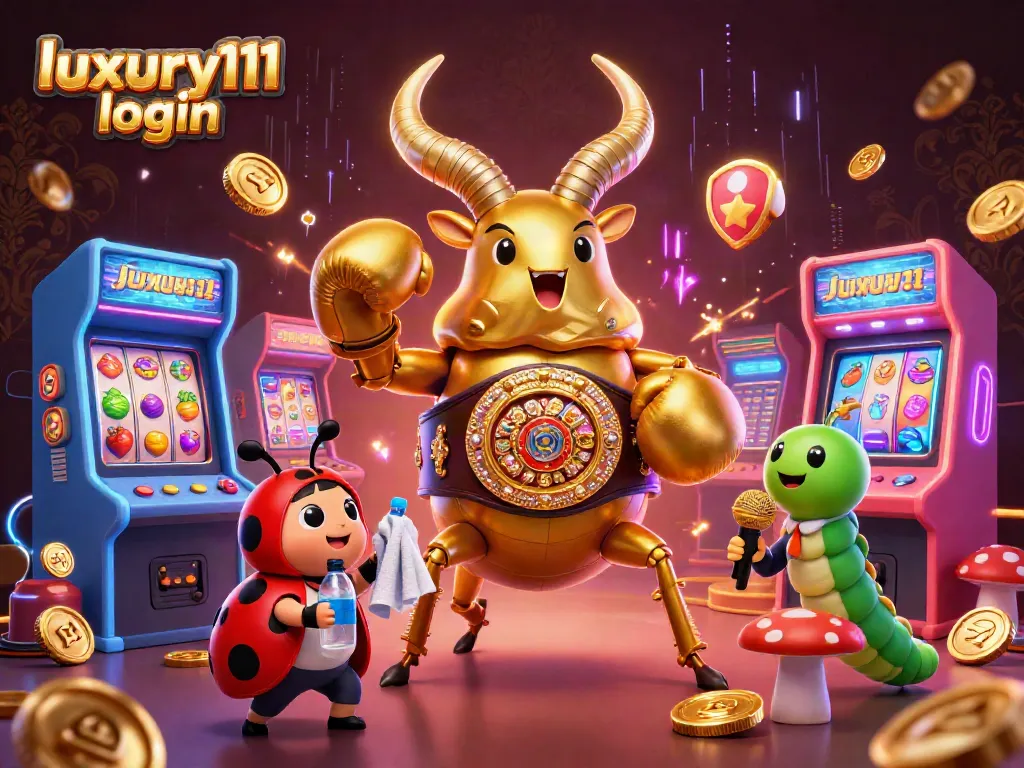 Engage in thrilling gameplay at luxury111 login with vibrant 3D casino art and animated game elements.