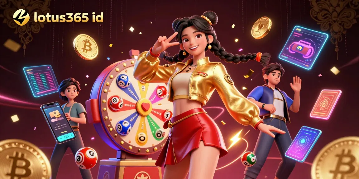 Engage with the vibrant lotus365 id scene showcasing an energetic Asian woman in a casino setting.