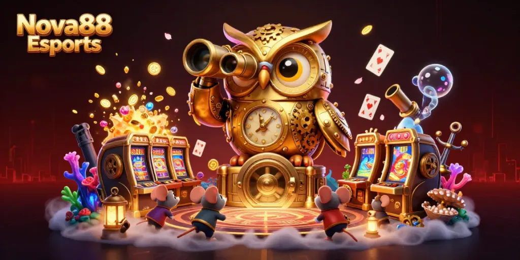 Navigating the thrilling world of Nova88 Esports with dynamic betting action and colorful casino elements