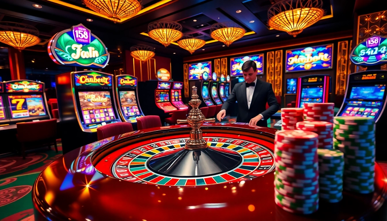 Experience the excitement of ww88 with vibrant casino tables, roulette wheels, and engaging gaming scenes.