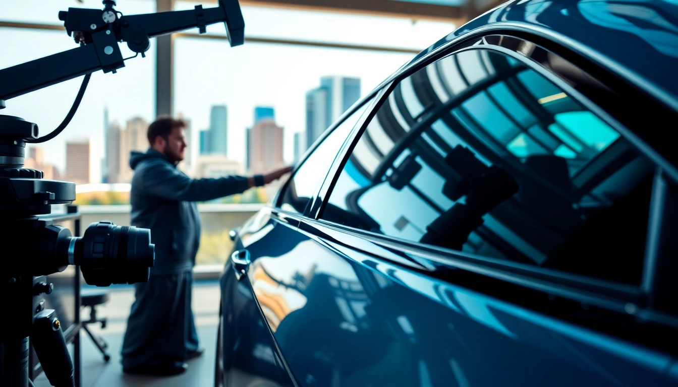 Professionally applied window tint Chattanooga on a sleek vehicle showcasing expert craftsmanship.